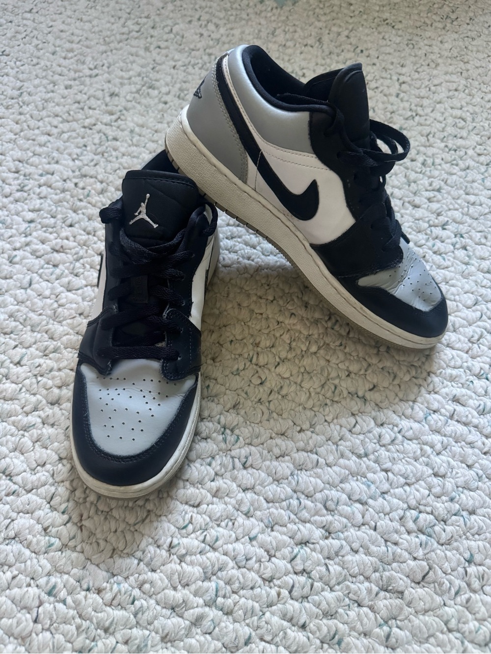 Nike Air Jordan 1 Low Sneakers - Black/Gray/White